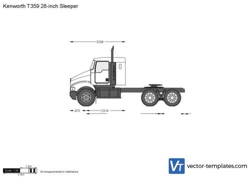 Kenworth T359 28-inch Sleeper