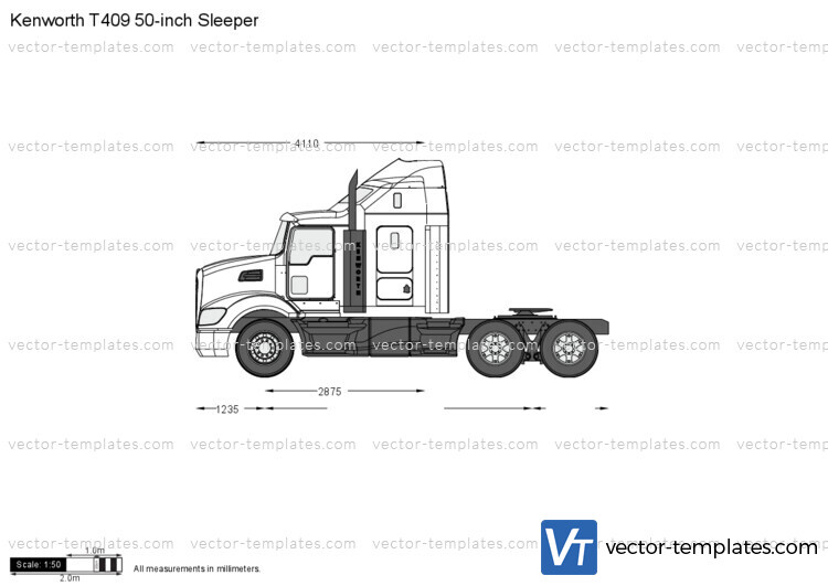 Kenworth T409 50-inch Sleeper