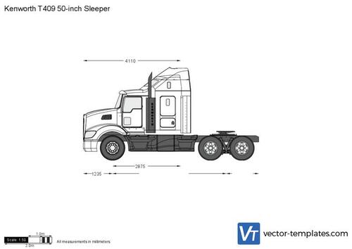 Kenworth T409 50-inch Sleeper