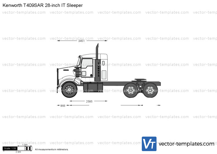 Kenworth T409SAR 28-inch IT Sleeper