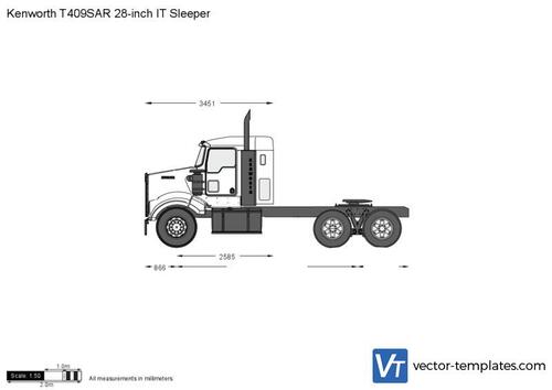 Kenworth T409SAR 28-inch IT Sleeper