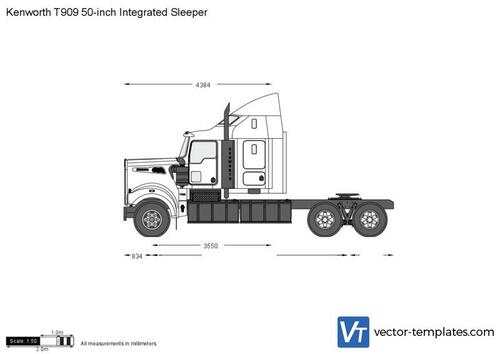 Kenworth T909 50-inch Integrated Sleeper