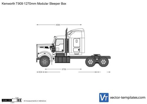 Kenworth T909 1270mm Modular Sleeper Box