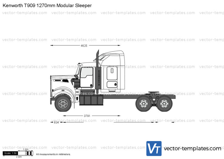 Kenworth T909 1270mm Modular Sleeper