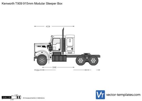 Kenworth T909 915mm Modular Sleeper Box