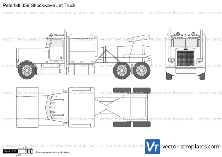 Peterbilt 359 Shockwave Jet Truck