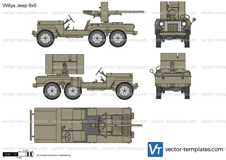 Willys Jeep 6x6