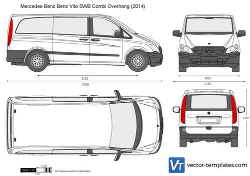 Mercedes-Benz Vito SWB Combi Overhang