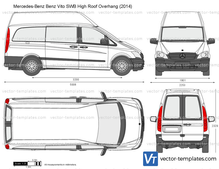 Mercedes-Benz Vito SWB High Roof Overhang