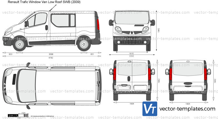 Renault Trafic Window Van Low Roof SWB Tailgate