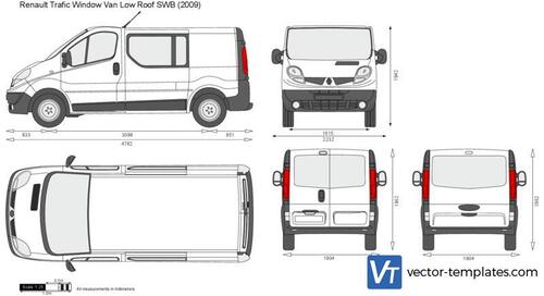 Renault Trafic Window Van Low Roof SWB Tailgate