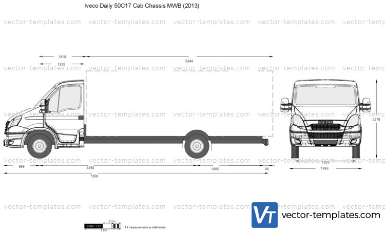 Iveco Daily 50C17 Cab Chassis MWB