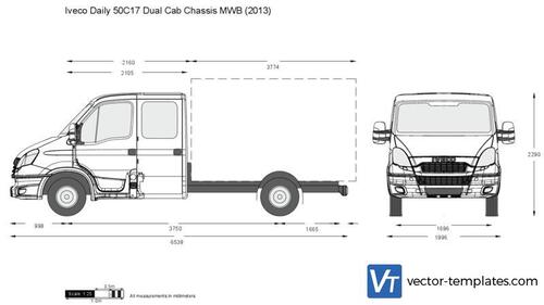 Iveco Daily 50C17 Dual Cab Chassis MWB