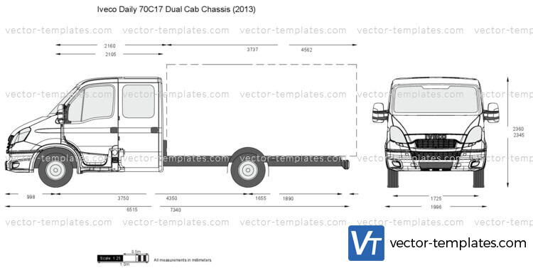 Iveco Daily 70C17 Dual Cab Chassis