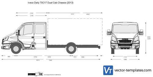 Iveco Daily 70C17 Dual Cab Chassis