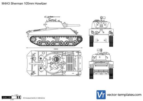 M4A3 Sherman 105mm Howitzer