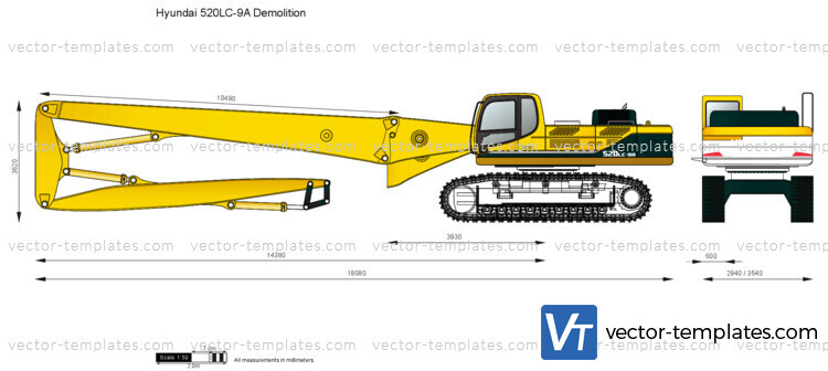 Hyundai 520LC-9A Demolition