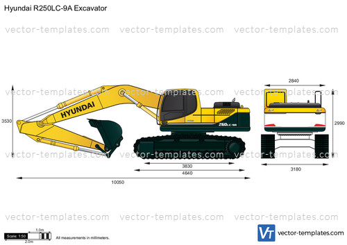 Hyundai R250LC-9A Excavator