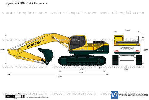 Hyundai R300LC-9A Excavator