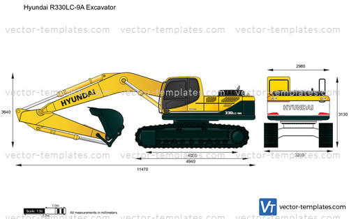 Hyundai R330LC-9A Excavator