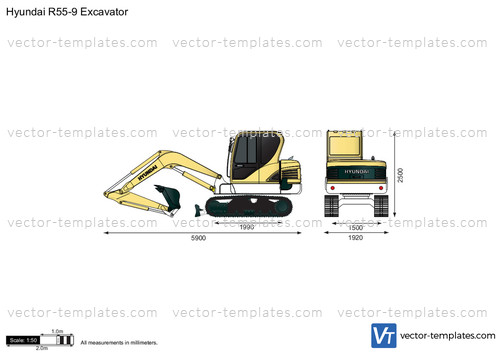 Hyundai R55-9 Excavator