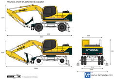Hyundai 210W-9A Wheeled Excavator