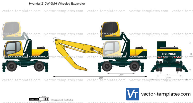 Hyundai 210W-9MH Wheeled Excavator