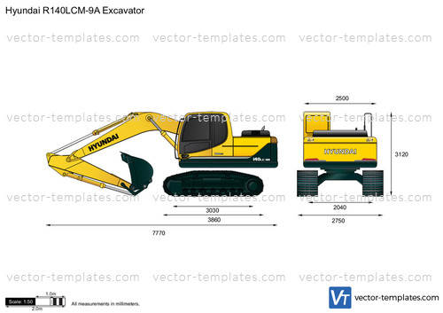 Hyundai R140LCM-9A Excavator