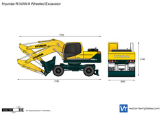 Hyundai R140W-9 Wheeled Excavator