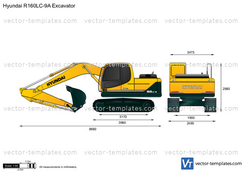 Hyundai R160LC-9A Excavator