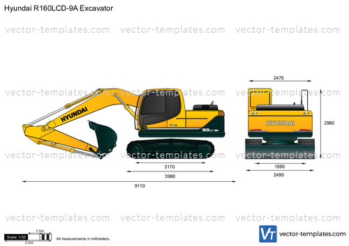 Hyundai R160LCD-9A Excavator