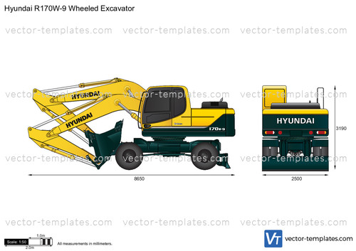 Hyundai R170W-9 Wheeled Excavator
