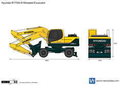 Hyundai R170W-9 Wheeled Excavator