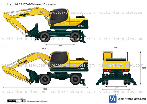 Hyundai R210W-9 Wheeled Excavator