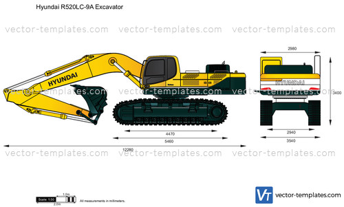 Hyundai R520LC-9A Excavator