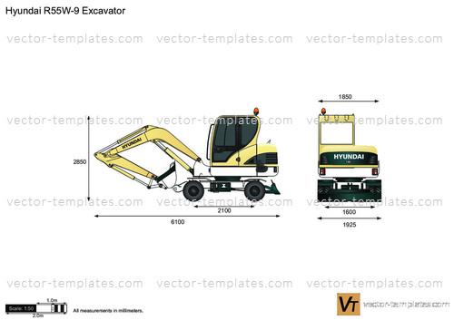 Hyundai R55W-9 Excavator