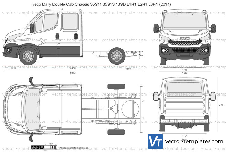 Iveco Daily Double Cab Chassis 35S11 35S13 13SD L1H1