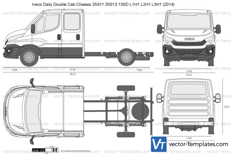 Iveco Daily Double Cab Chassis 35S11 35S13 13SD L2H1