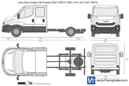 Iveco Daily Double Cab Chassis 35S11 35S13 13SD L2H1