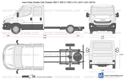 Iveco Daily Double Cab Chassis 35S11 35S13 13SD L3H1