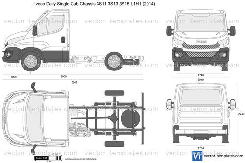 Iveco Daily Single Cab Chassis 3S11 3S13 3S15 L1H1