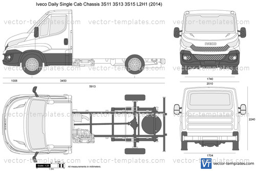 Iveco Daily Single Cab Chassis 3S11 3S13 3S15 L2H1