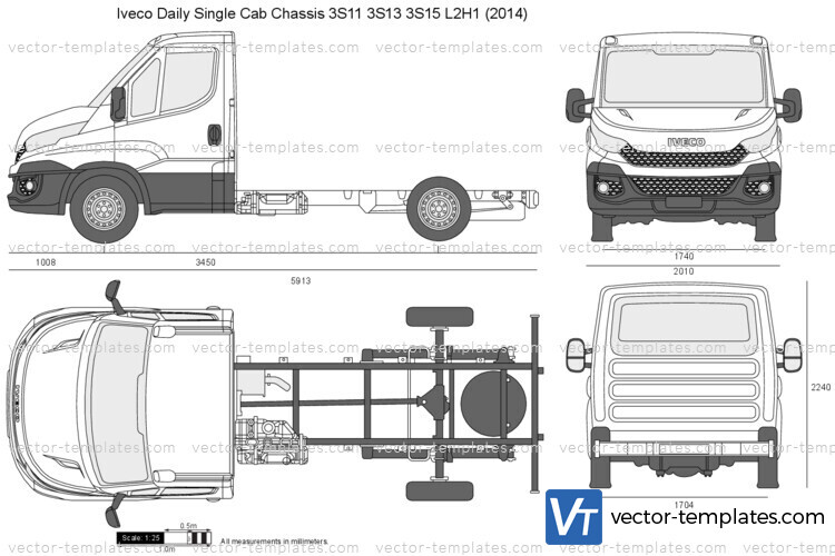 Iveco Daily Single Cab Chassis 3S11 3S13 3S15 L2H1