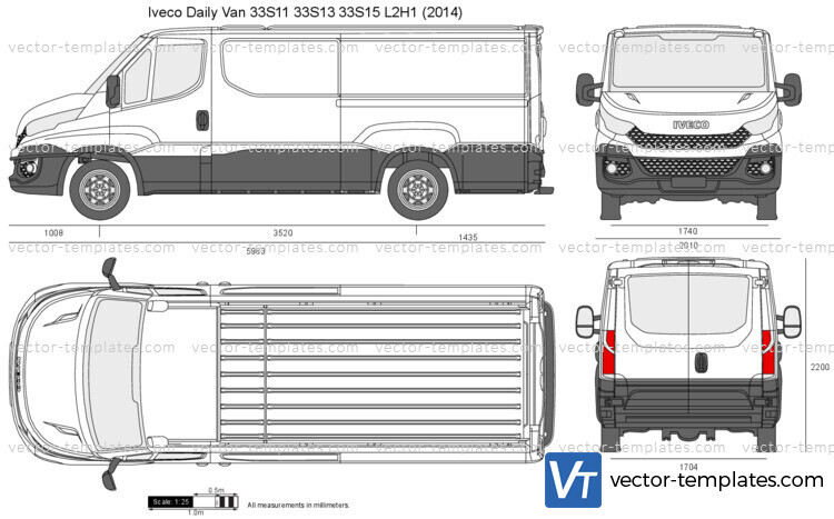 Iveco Daily Van 33S11 33S13 33S15 L2H1 Overhang