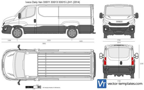 Iveco Daily Van 33S11 33S13 33S15 L2H1 Overhang