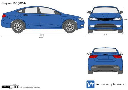 Chrysler Charger E49 vector drawing