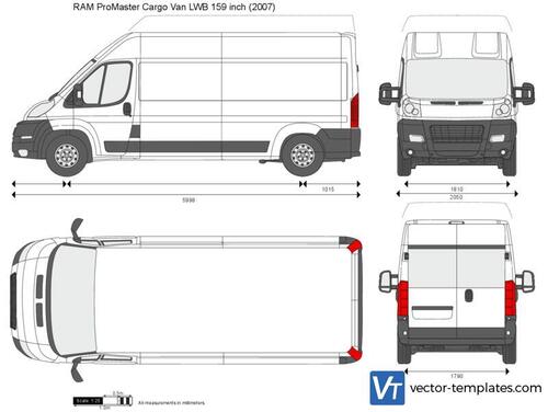 RAM ProMaster Cargo Van LWB 159 inch