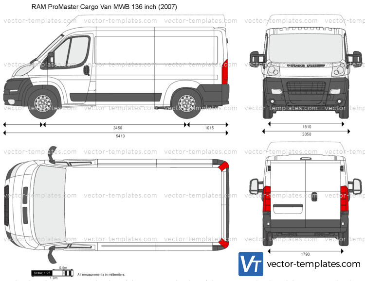 RAM ProMaster Cargo Van MWB 136 inch