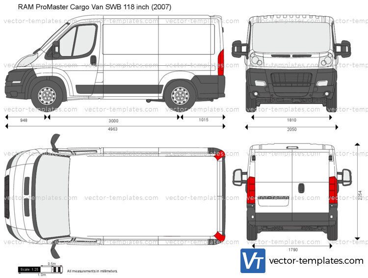 RAM ProMaster Cargo Van SWB 118 inch