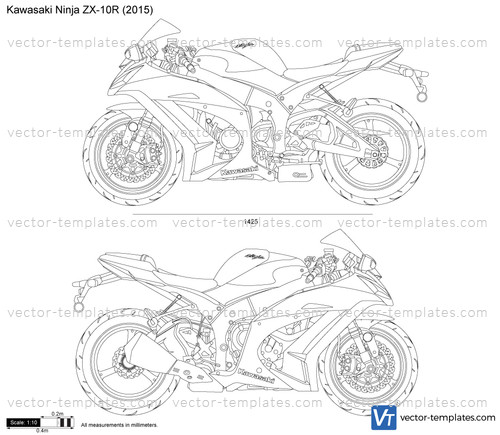 Templates Motorcycles Kawasaki Kawasaki Ninja Zx 10r